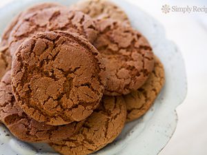 Giant Ginger Cookies with ginger, cinnamon, cloves, and molasses