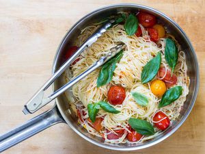 Angel Hair Pasta with Quick Cherry Tomato Sauce