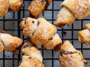 Chocolate Rugelach with Cranberry