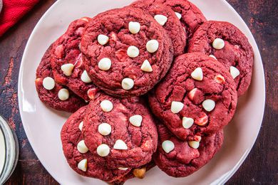 Red Velvet Cookies with White Chocolate Chips