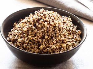 Fluffy quinoa in a bowl.