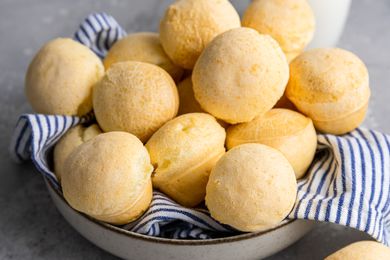 Easy Brazilian Cheese Bread (Pão de Queijo) in a Bowl