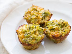 Plate of Cheddar Egg Bites