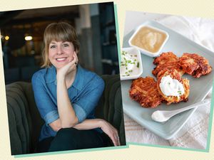 Leah Koenig and potato latkes