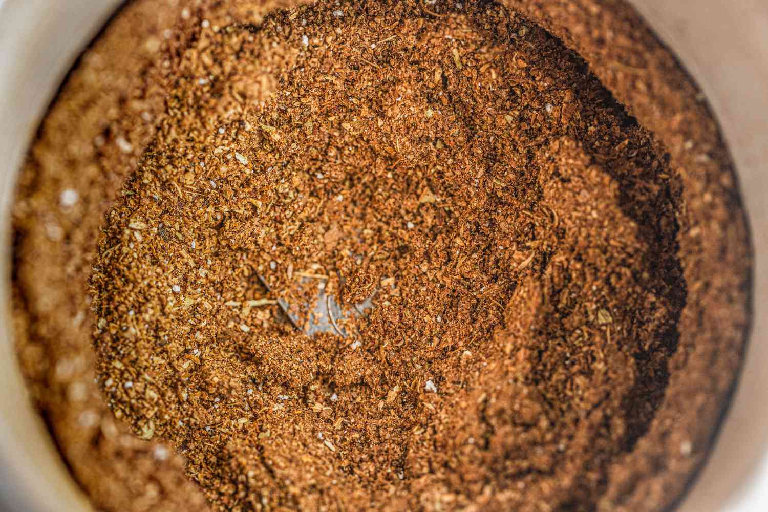 Garam Masala Powder in the Spice Grinder