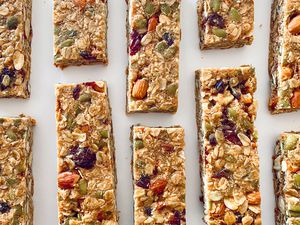 Overhead view of Chewy Granola Bars.