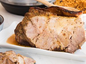 Instant Pot Pernil on a Platter