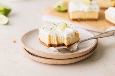 Styled key lime bars