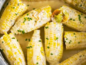 Trinidadian Boiled Corn in a Pot