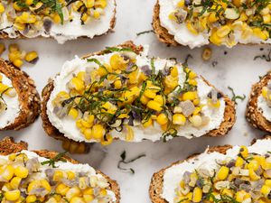 Corn and Ricotta Bruschetta 